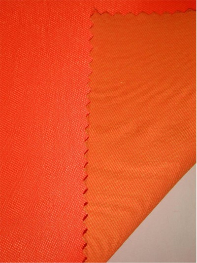 XX-FSSY/YULG  CVC 60/40 hi-vis poly cotton interweave fabric 200D*10S  250GSM 側面照